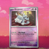 Pokemon Card Greavard MISPRINT HOLO + REVERSE In ONE Obsidian Flames Near Mint