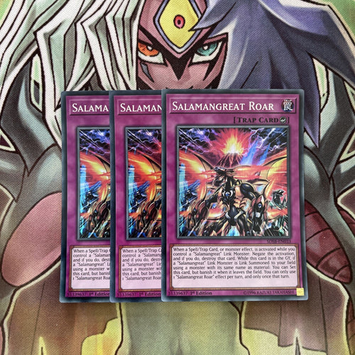 SDSB-EN033 x3 Salamangreat Roar Super Rare Excellent Condition Yugioh