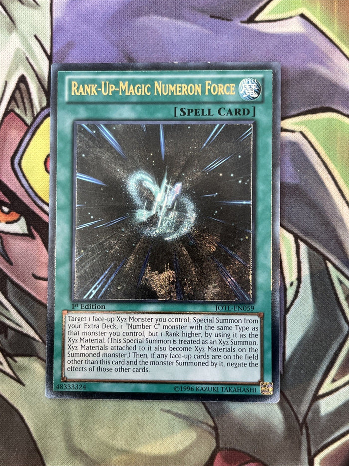JOTL-EN059 Rank-Up-Magic Numeron Force Ultimate Rare 1st Edition NM Yugioh Card