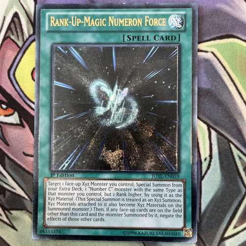 JOTL-EN059 Rank-Up-Magic Numeron Force Ultimate Rare 1st Edition NM Yugioh Card