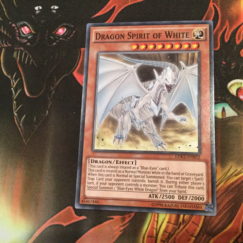 LDK2-ENY02 Dragon Spirit Of White NEAR MINT/MINT Yugioh Card