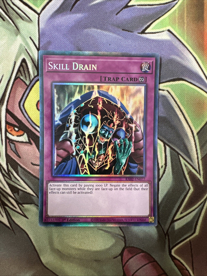 RA02-EN077 Skill Drain New Collectors Rare 1st Edition NM Yugioh Card