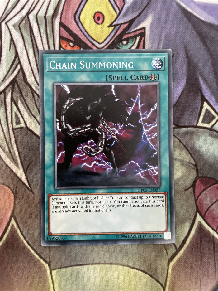 OP05-EN025 Chain Summoning Common UNL Edition NM Yugioh