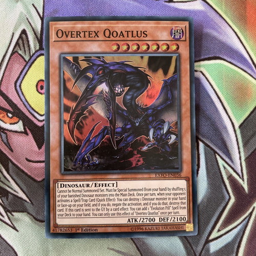 EXFO-EN036 Overtex Qoatlus Super Rare 1st Edition NM Yugioh Card