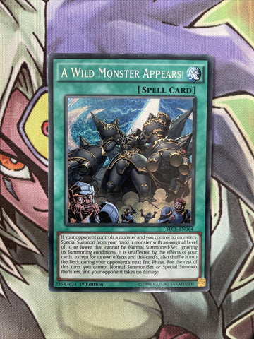 SECE-EN064 A Wild Monster Appears! Secret Rare 1st Edition NM Yugioh Card