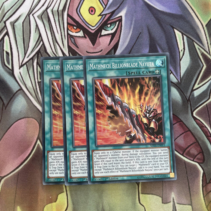 MYFI-EN011 x3 Mathmech Billionblade Nayuta Super Rare Excellent Conditon Yugioh