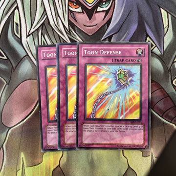 DB2-EN122 x3 Toon Defence Common Excellent Condition Yugioh