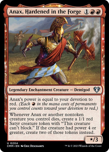 Anax, Hardened In The Forge - Theros Beyond Death Excellent Magic MTG