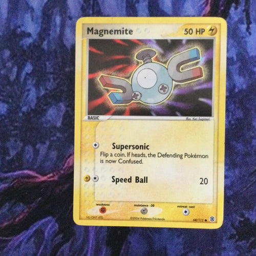 Pokemon Card Magnemite FireRed LeafGreen 68/112 Excellent