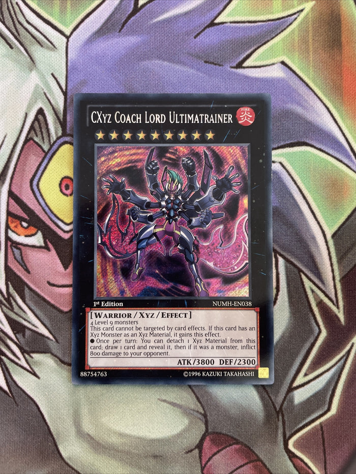 NUMH-EN038 CXyz Coach Lord Ultimatrainer Secret Rare Varied Eds NM Yugioh Card