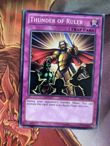 AP01-EN023 Thunder Of Ruler Common Unlimited Edition NM Yugioh Card