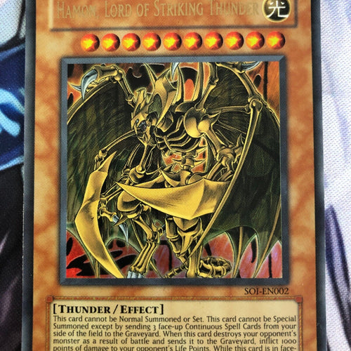 SOI-EN002 Yugioh Hamon, Lord Of Striking Thunder Ultra Rare UNL Edition