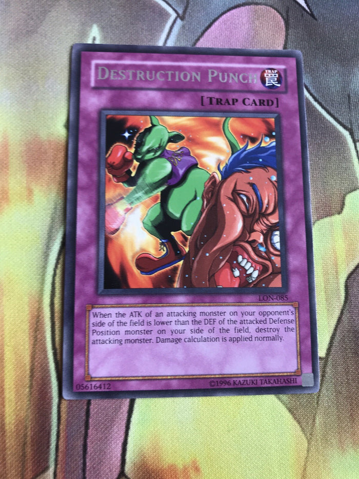 LON-085 Destruction Punch - Rare - Legacy Of Darkness -Used NM Yugioh