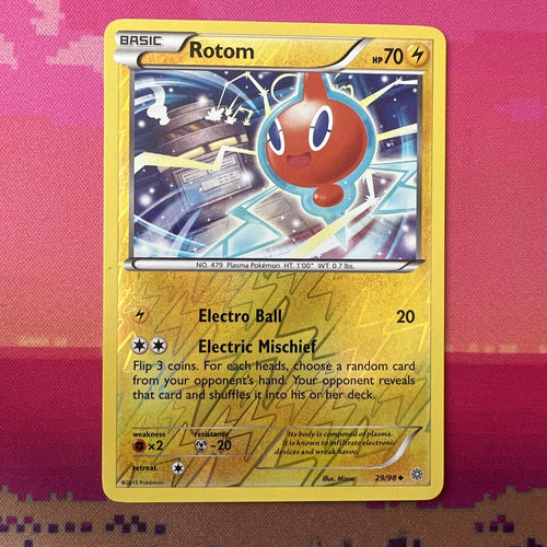 Pokemon Card Rotom Ancient Origin Reverse Holo 29/98 Near Mint