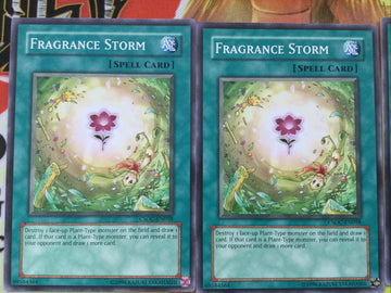 CSOC-EN058 3x Fragrance Storm Common Yugioh Card 1st Edition (back)
