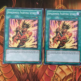 DREV-EN054 3 x Amazoness Fighting Spirit (Playset) Common Yugioh Cards