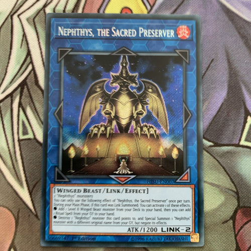 HISU-EN007 Nephthys, The Sacred Preserver Secret Rare 1st Edition NM Yugioh Card
