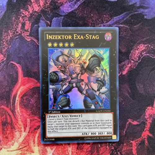 GAOV-EN050 Inzektor Exa-Stag Ultra Rare 1ST Edition Yugioh Card NM