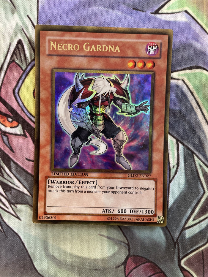 GLD2-EN027 Necro Gardna Gold Rare Limited Edition NM Yugioh Card