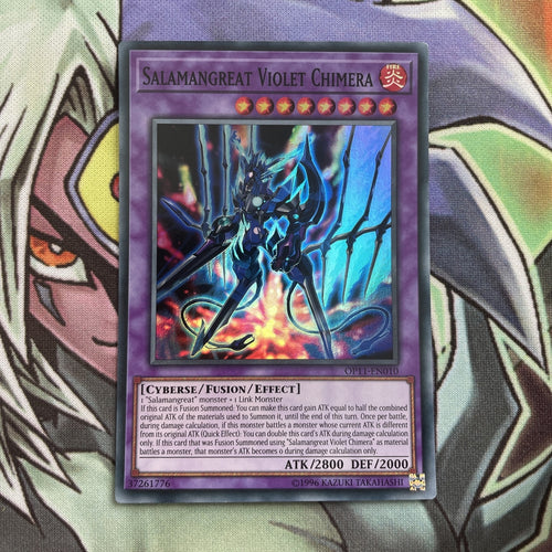 OP11-EN010 Salamangreat Violet Chimera Super Rare UNL Edition NM Yugioh Card