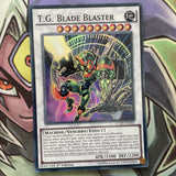 LC5D-EN215 T.G. Blade Blaster Super Rare 1st Edition NM Yugioh Card
