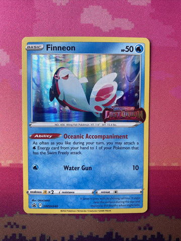Pokemon Card Finneon SWSH240 Black Star Promo STAMPED Near Mint Condition