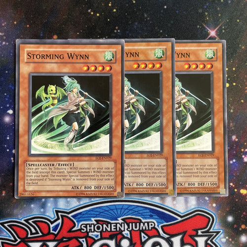 EOJ-EN029 x3 Storming Wynn Common Playset Yugioh