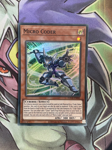 TOCH-EN042 Micro Coder Super Rare Unlimited Edition NM Yugioh Card