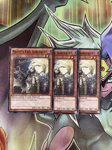 OP03-EN023 Night's End Sorcerer Common Playset x3 Yugioh