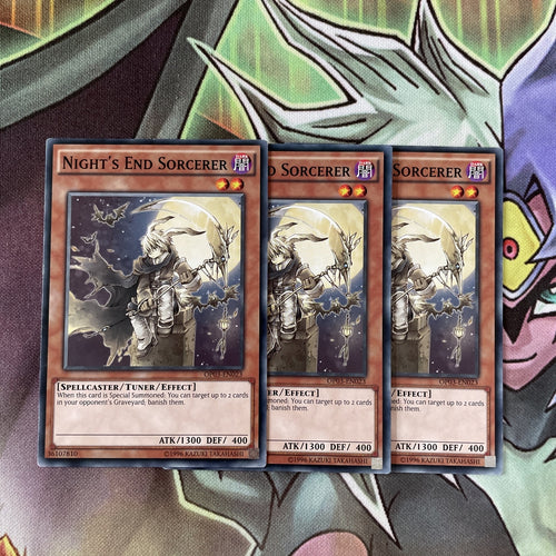 OP03-EN023 Night's End Sorcerer Common Playset x3 Yugioh