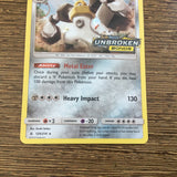Pokemon Card MELMETAL 129/214 Unbroken Bonds Logo Stamped Promo