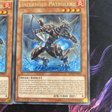 SECE-EN015 Yugioh 3x Rare Infernoid Patrulea NM)
