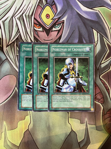 SD3-EN017 x3 Nobleman of Crossout Common Excellent Condition Yugioh