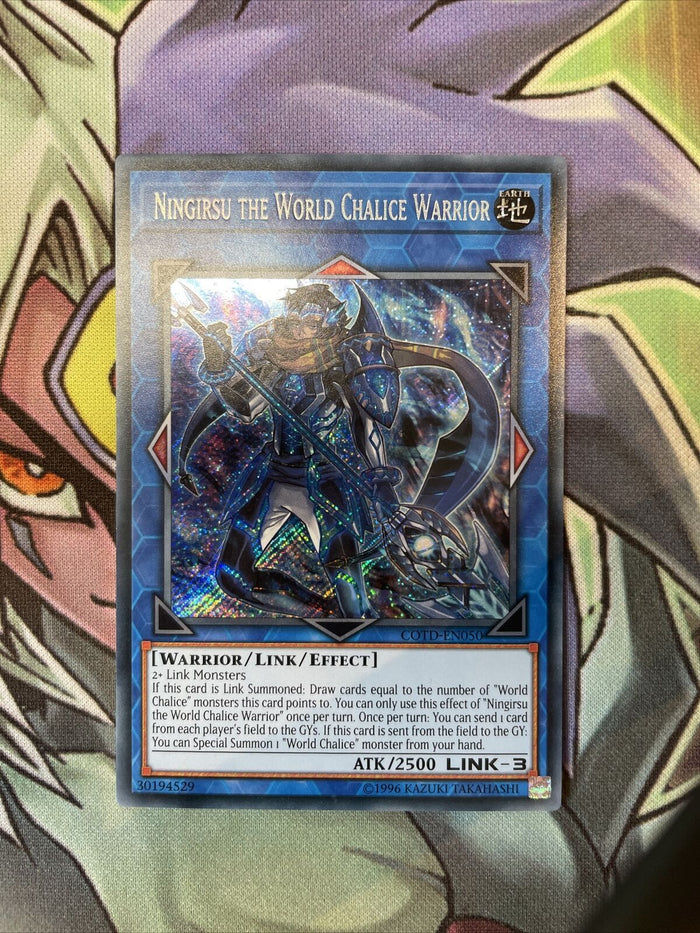 COTD-EN050 Ningirsu The World Chalice Warrior Secret Unl Edition NM Yugioh Card
