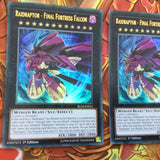 BLLR-EN015 YUGIOH CARD 3 X RAIDRAPTOR - FINAL FORTRESS FALCON ULTRA