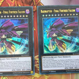 BLLR-EN015 YUGIOH CARD 3 X RAIDRAPTOR - FINAL FORTRESS FALCON ULTRA