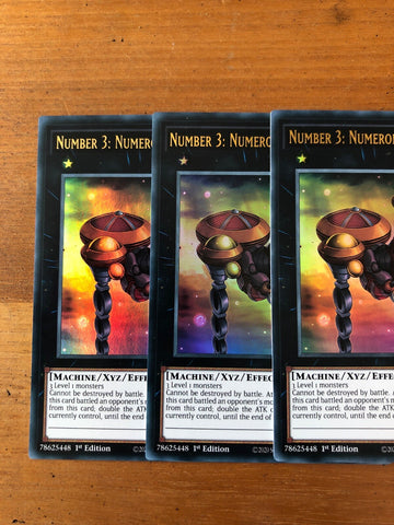 BLAR-EN024 NUMBER 3: NUMERON GATE TRINI 1ST EDITION MINT pack Fresh Yugioh (back)