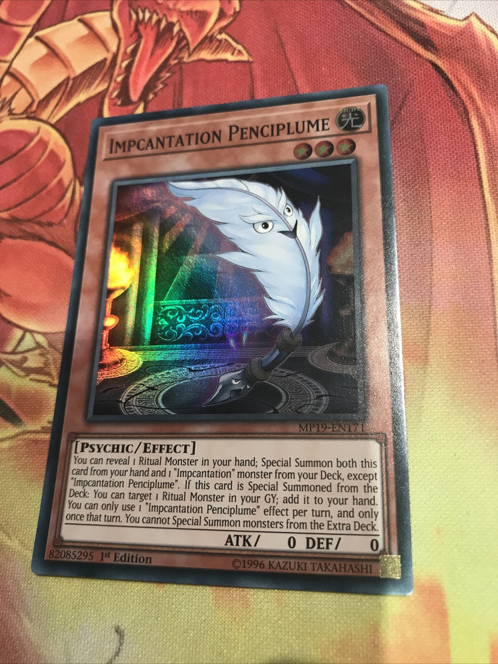 MP19-EN171 Impcantation Penciplume Super Rare 1st Edition Mint YuGiOh Card