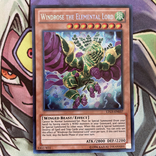 LTGY-EN037 Windrose The Elemental Lord Secret Rare Unl Edition NM Yugioh Card