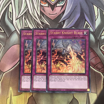 GFTP-EN035 x3 Starry Knight Blast Ultra Rare Excellent Condition Yugioh