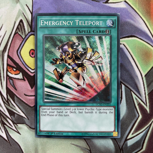 LC5D-EN251 Emergency Teleport Secret Rare 1st Edition NM Yugioh Card