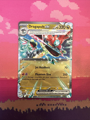 Pokemon Card Dragapult ex 130/167 Double Rare Temporal Forces Near Mint