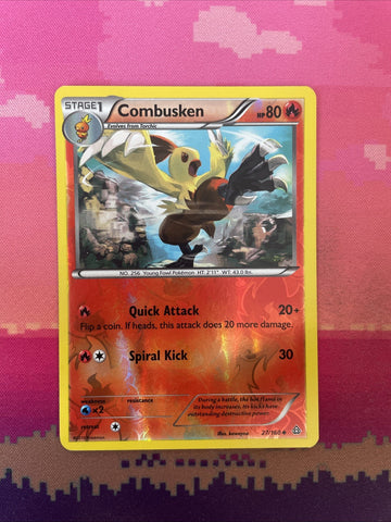 Pokemon Card Combusken Primal Clash Reverse Holo 27/160 NM