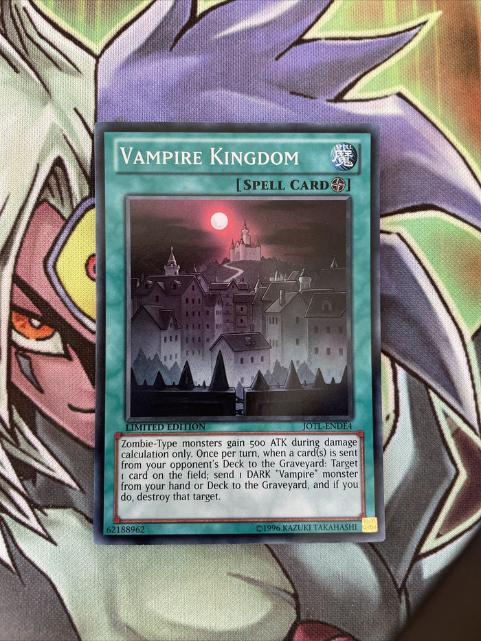 JOTL-ENDE4 Vampire Kingdom Super Rare 1st Edition Yugioh Card NM Condition