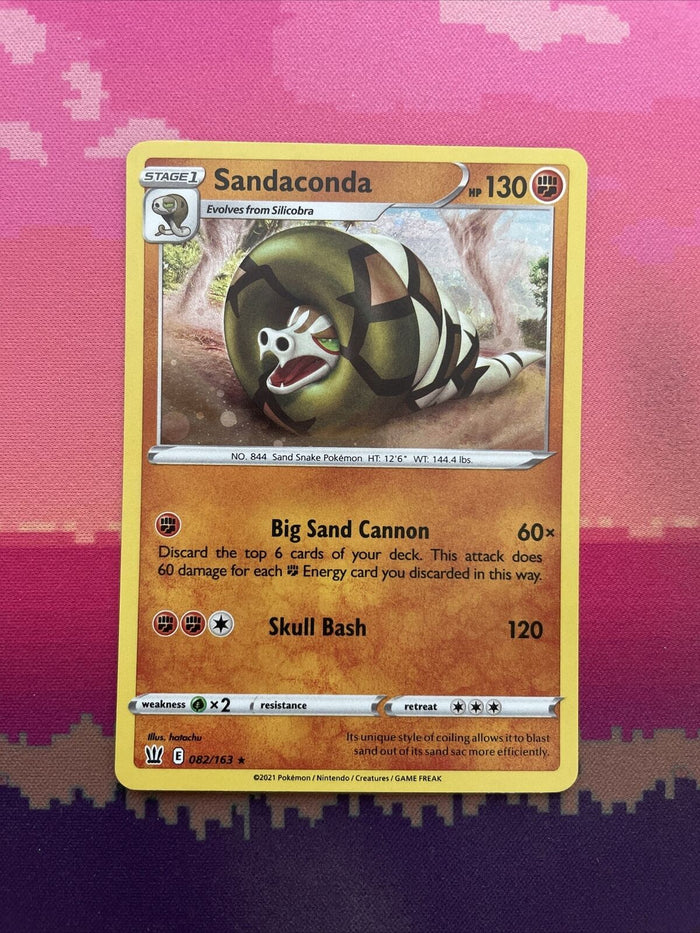 Pokemon Card Sandaconda Battle Styles Cosmo Holo Rare 082/163 NM