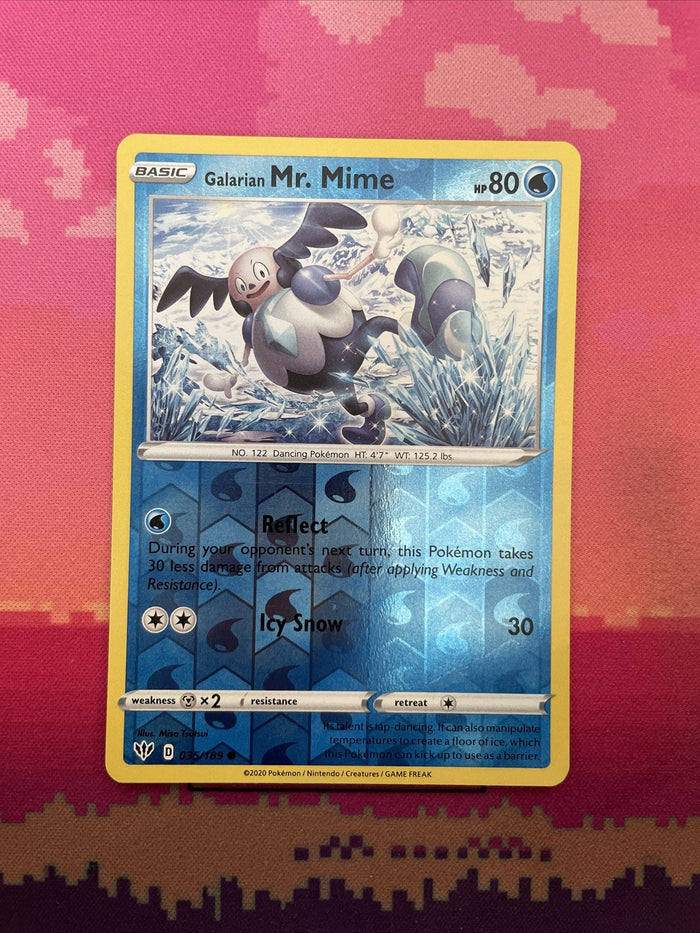 Pokemon Card Mr. Rime Darkness Ablaze Reverse Holo 035/189 NM