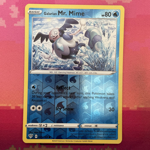 Pokemon Card Mr. Rime Darkness Ablaze Reverse Holo 035/189 NM