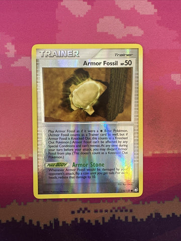 Pokemon Card Armor Fossil Mysterious Treasures Reverse Holo 116/123 Near Mint