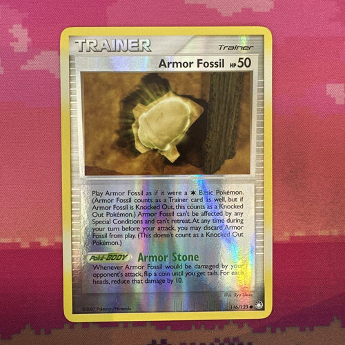 Pokemon Card Armor Fossil Mysterious Treasures Reverse Holo 116/123 Near Mint