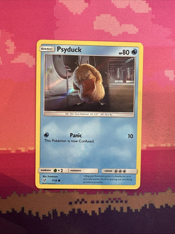 Pokemon Card Psyduck Detective Pikachu Holo 7/18 Near Mint